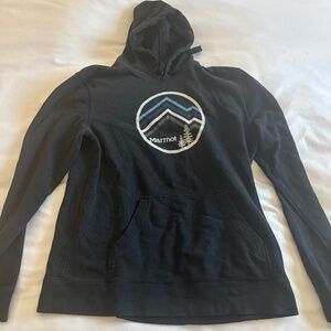 Black Marmot Mountain hoodie sweatshirt